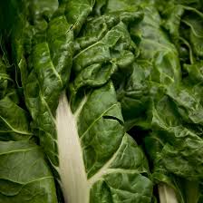 Green Swiss Chard Growing in Home Vegetable Garden