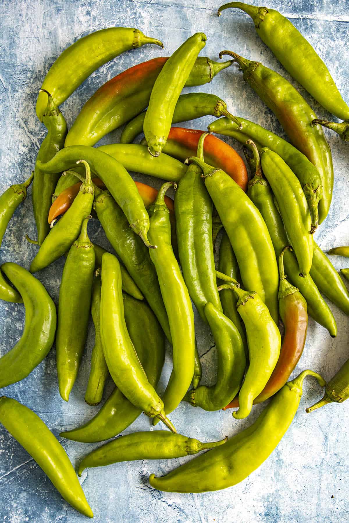 Hatch pepper seeds for planting, featuring New Mexico-style chile peppers growing on healthy green plants in a sunny vegetable garden.