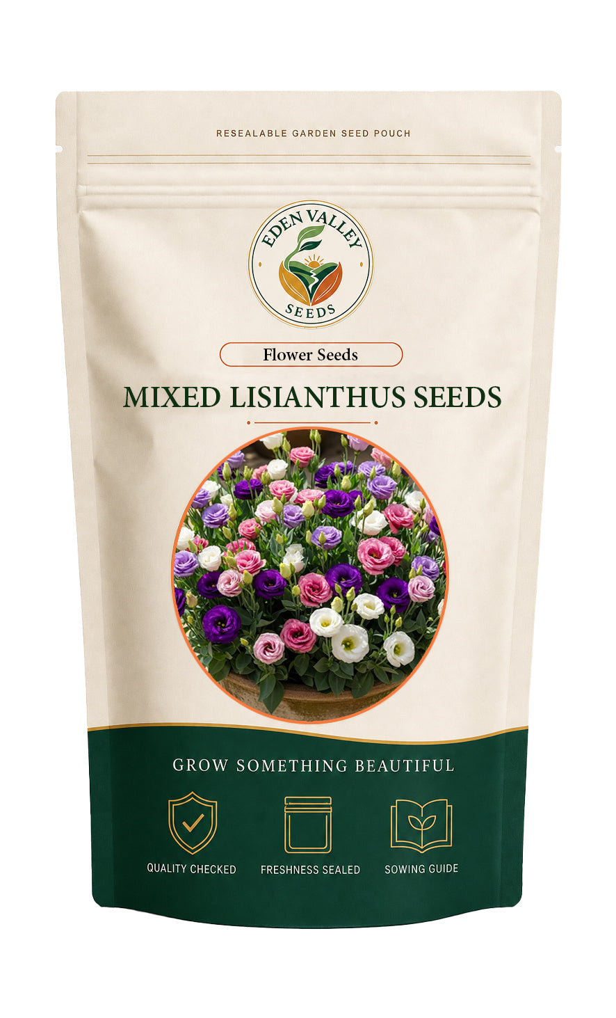 Mixed Lisianthus Flower Seeds for Planting with beautiful blooms in assorted colors