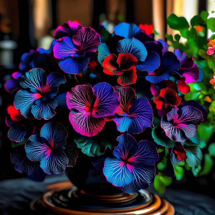 Moonlight Butterfly Begonia ornamental plant with decorative foliage and delicate blooms, suitable for indoor displays and sheltered garden spaces.
