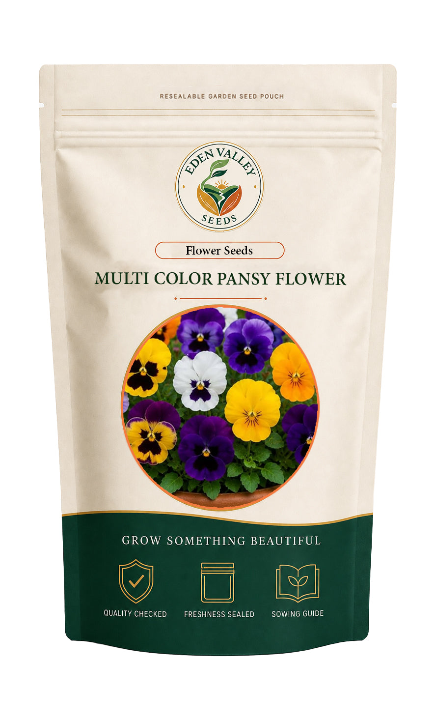 Multi-Colored Pansy Flower Seeds for home gardens