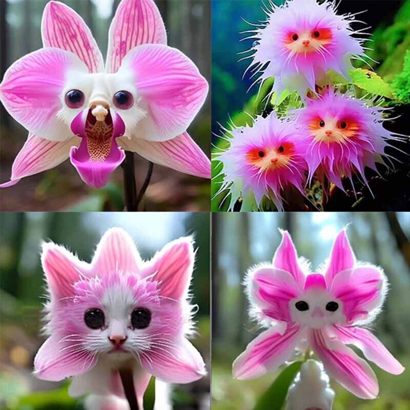 New Cat Face flowers featuring distinctive face-like markings and decorative petals for ornamental garden beds and colorful flower displays.