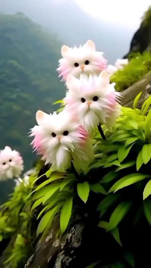 Cute pink Cat's Eye Dazzle flowers displayed among green foliage in a decorative home garden.
