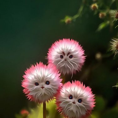 Red Cat Face Flower with red petals displayed in a garden setting, illustrating an ornamental flowering plant for home gardens.