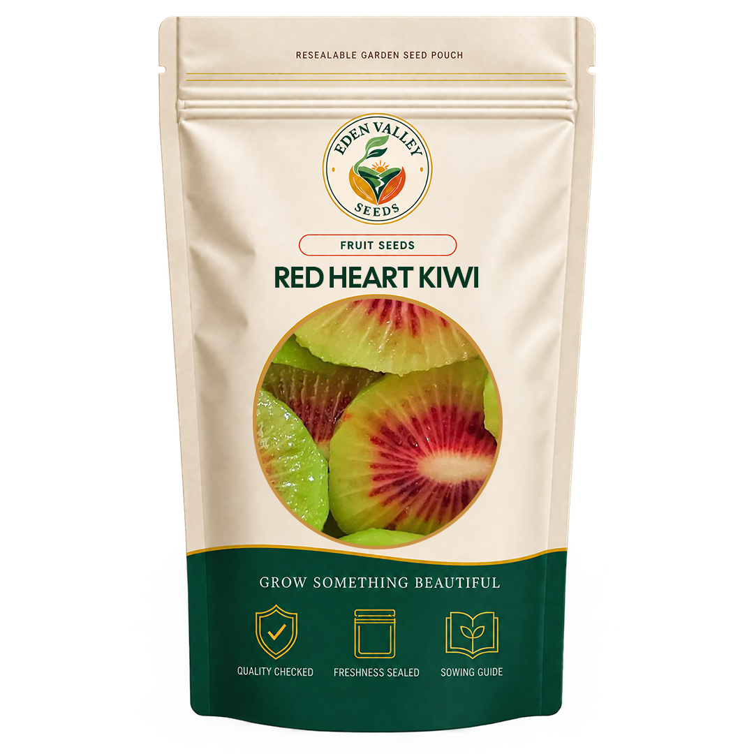 Red Heart Kiwi vines growing in a garden