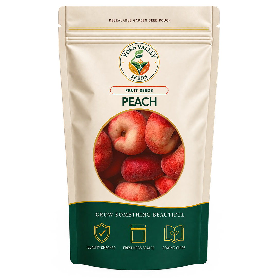 Red Peach Tree growing in a garden