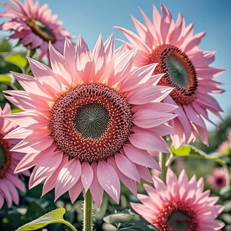 Baby Pink Sunflower plant