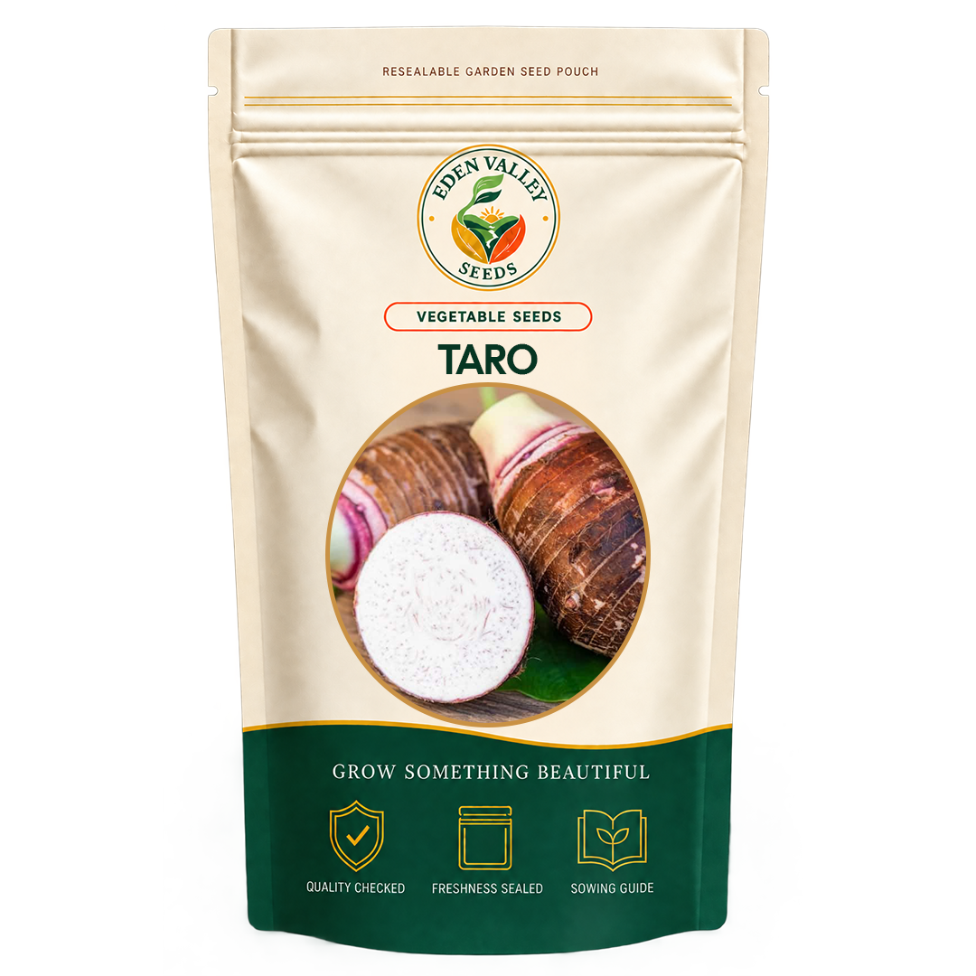 Taro Seeds for Planting with lush green leaves and tropical foliage