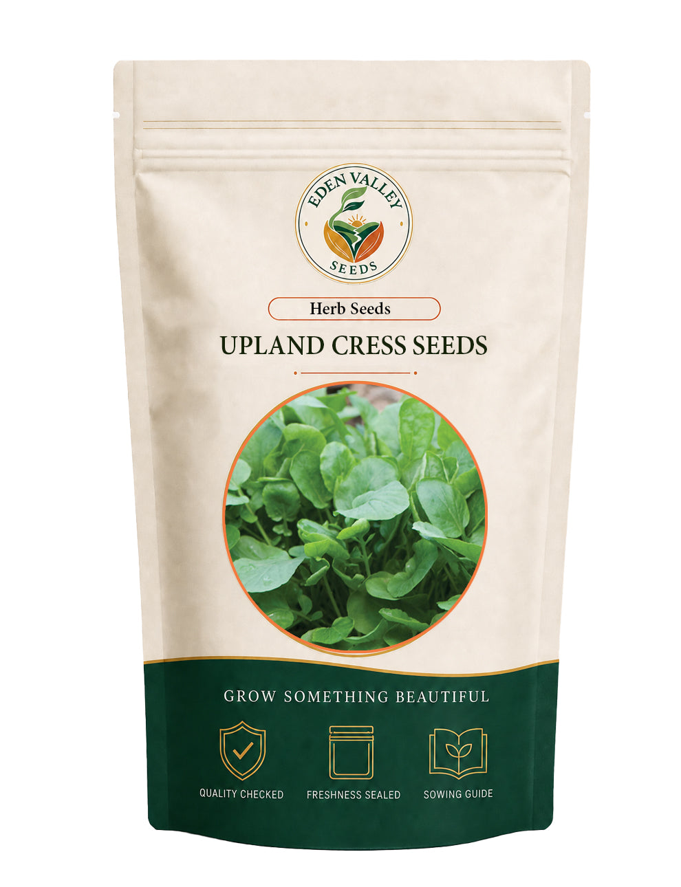 Upland Cress Seeds Non-GMO for planting fresh leafy greens at home