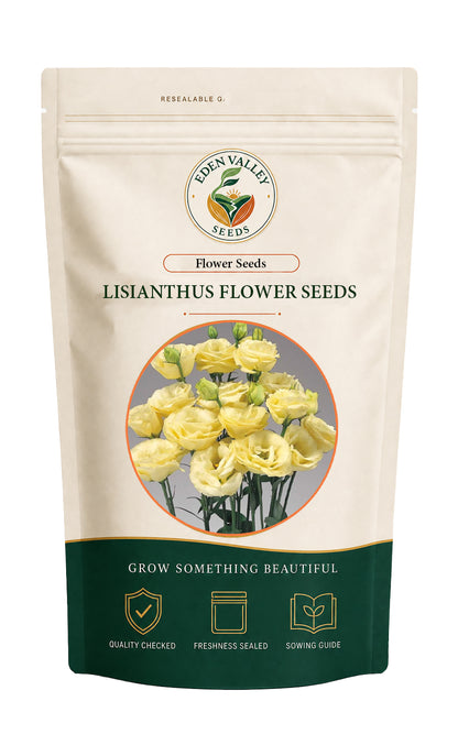Yellow Lisianthus Eustoma Grandiflorum Flower Seeds for planting