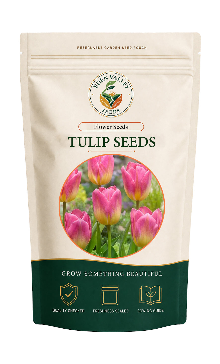 Yellow Pink Tulip Seeds for Planting with vibrant yellow and pink blooms